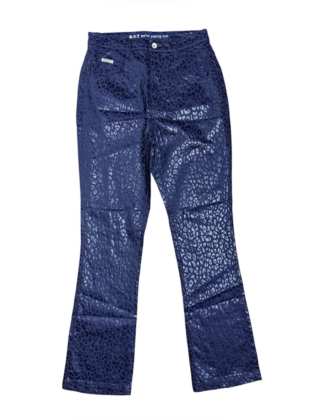RVT black leopard pants